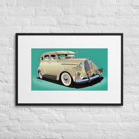 37 Plymouth Matte Paper Framed Poster With Mat