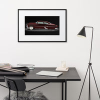 53 Chevy "La Bruja" Chopped Matte Paper Framed Poster With Mat